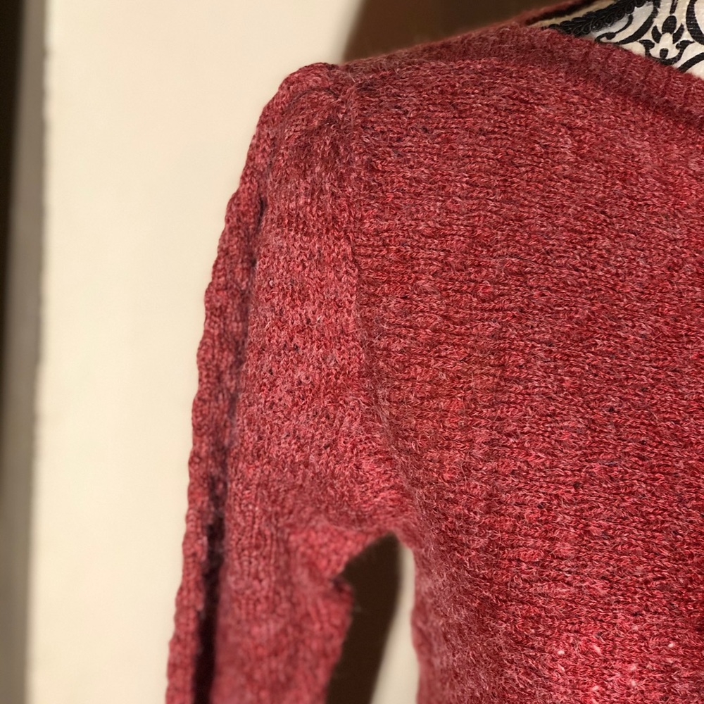 Red blue and grey design wye oaks sweater - Picture 2 of 7